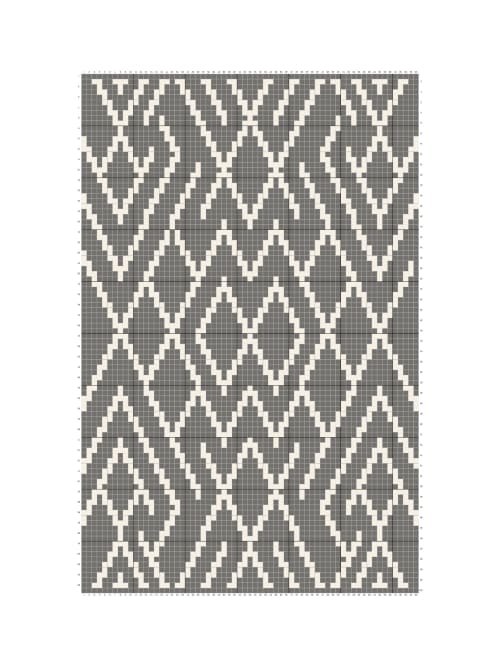 Rectangular patterned rug with stripes | custom colors and d | Area Rug in Rugs by Anzy Home
