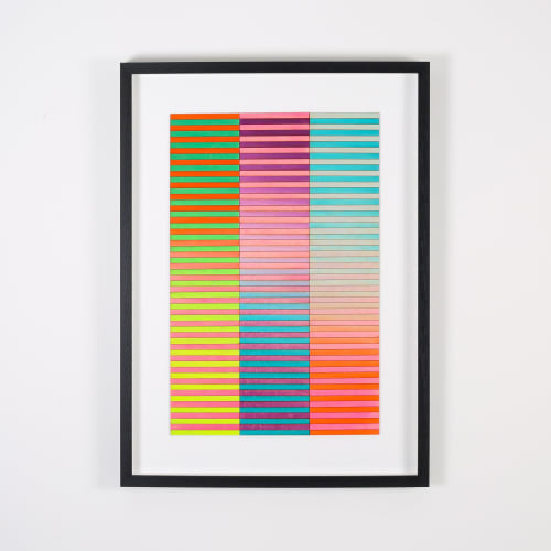 Seattle Stripe Colour Study Painting | Paintings by Amelia Coward