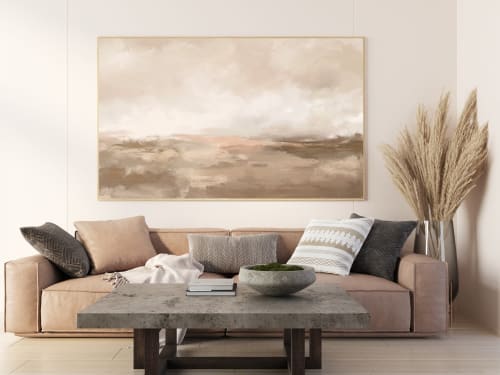 Neutral Abstract Landscape Art Print | Prints by Melissa Mary Jenkins Art
