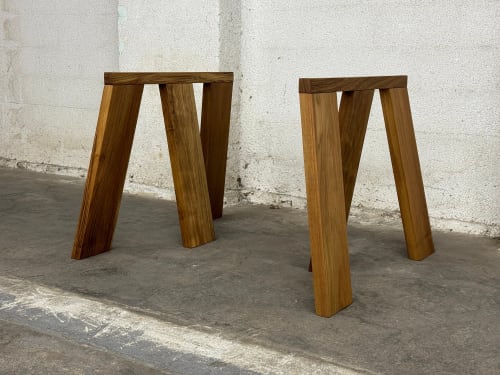 Modern Minimalist Sawhorses: DIY Desk or Table Legs (Pair), USA made | Dining Table in Tables by Marco Bogazzi