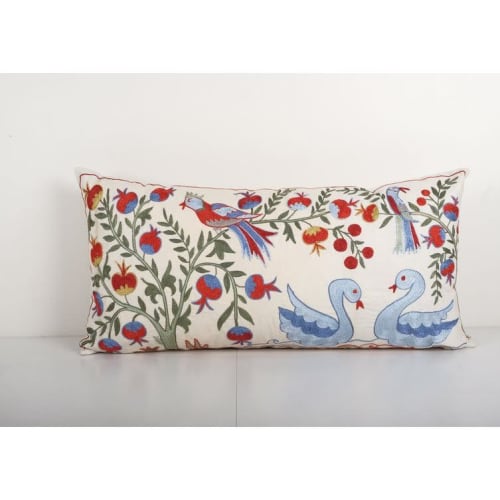 Tashkent Suzani Animal Bedding Pillow Case Made from a 19th | Cushion in Pillows by Vintage Pillows Store