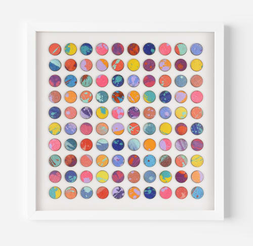 One Hundred Splash Dots Painting | Paintings by Amelia Coward
