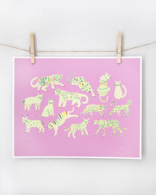 Kitty Print | Prints by Leah Duncan
