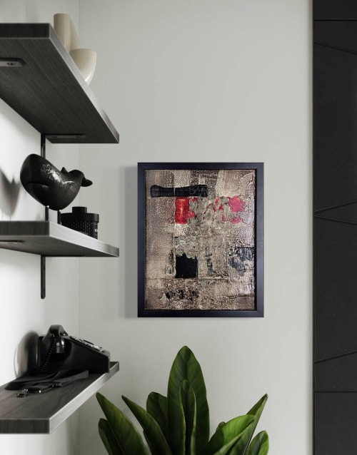 Aditya 4 - Basalt No. 4 - Original mixed-media abstract | Wall Hangings by Arsallan S