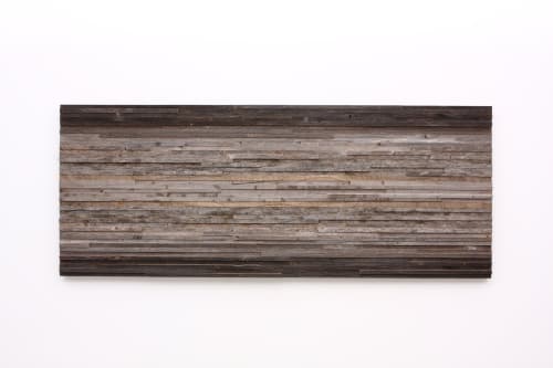Gradient Grey 60"x24" Wood wall art | Wall Hangings by Craig Forget