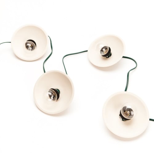 Disc String Lights | Pendants by Pigeon Toe Ceramics
