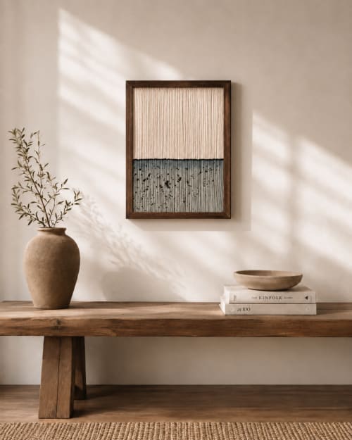 COASTLINE II - Framed-Collection | Wall Hangings by Rianne Aarts / Teddy and Wool Studio