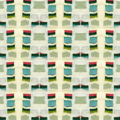 Heaven And Earth, Fern | Linens & Bedding by Philomela Textiles & Wallpaper