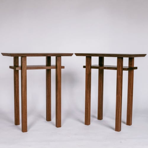 A Pair of Tables – Walnut | Tables by Mokuzai Furniture