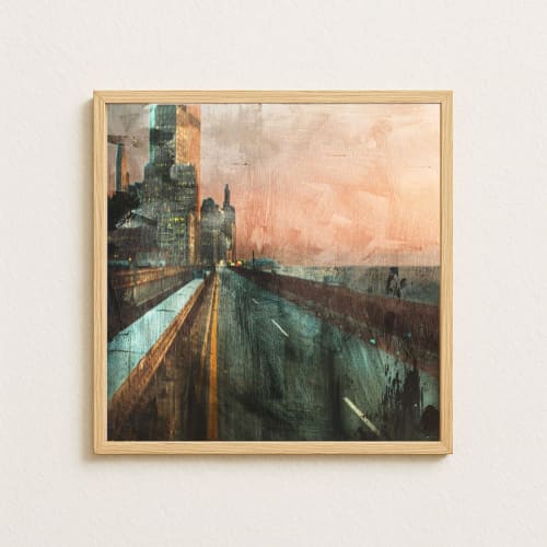 Last Lights – Moody Cityscape Painting | Paintings by Dario Moschetta