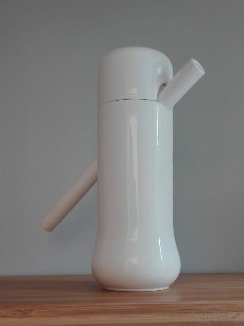 China Coffee Pot. Statement Coffee Pot. Designer Coffee Pot. | Vessels & Containers by Wendy Tournay Ceramics