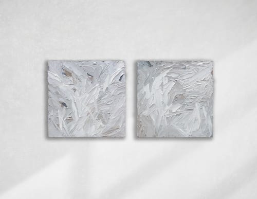 Plum Neutral I & II | Oil And Acrylic Painting in Paintings by Sorelle Gallery