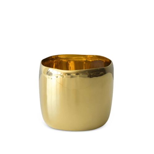Cuadrado Small Vessel In Brass | Vases & Vessels by Tina Frey