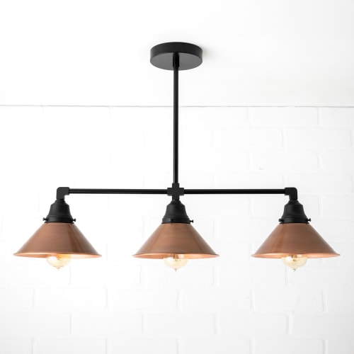 Three Shade Island Light - Model No. 0118 | Chandeliers by Peared Creation