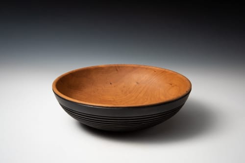 Ebonized Cherry Bowl | Dinnerware by Louis Wallach Designs
