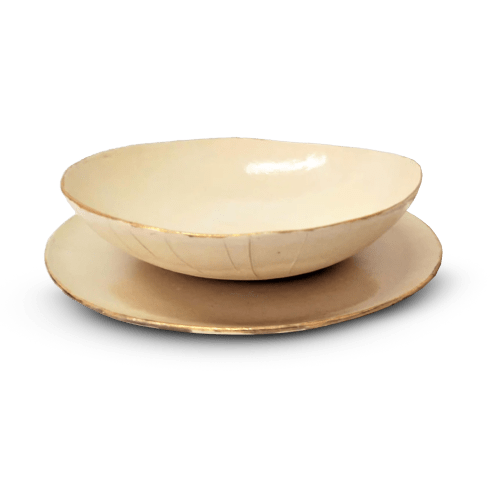 Ceramic Handmade Dinnerware Set, Stoneware Dinner Set of 2 | Dinnerware by YomYomceramic
