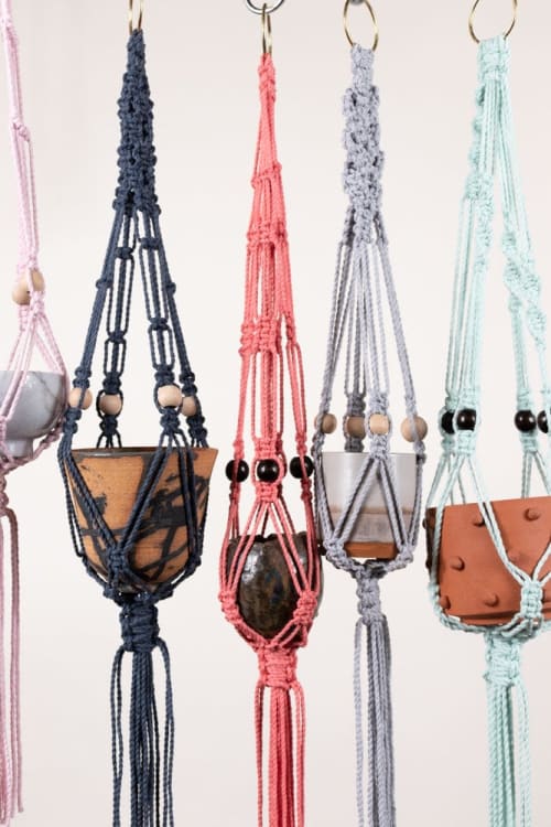 Mini Plant Hangers | Wall Hangings by Modern Macramé by Emily Katz