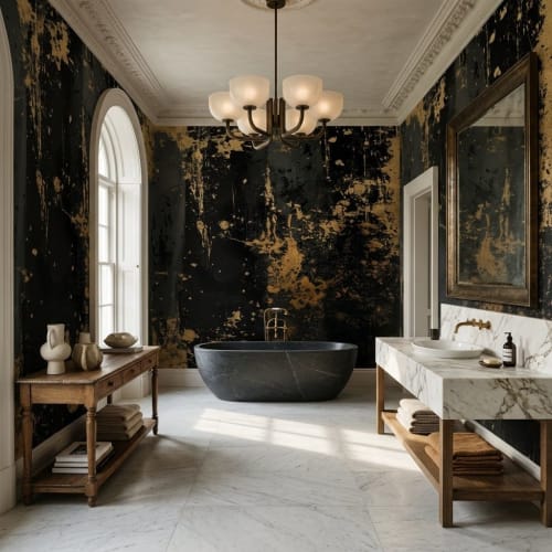 Weathered Veil  —  Luxe Textures Luxury Wallpaper | Wall Treatments by ELLE WALLS