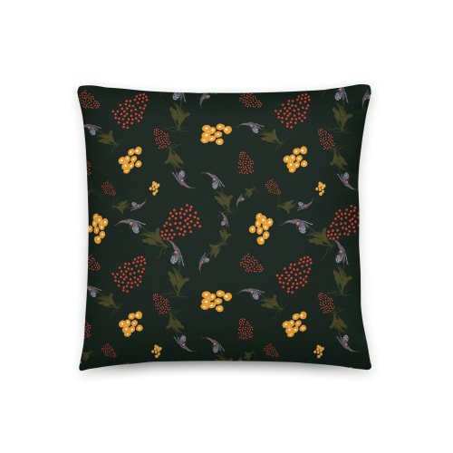 Orchid no.3 Throw Pillow | Pillows by Odd Duck Press