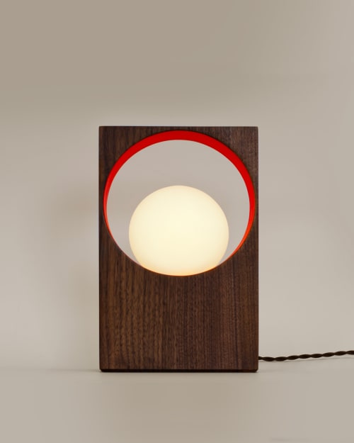 Gemma Round | Red Accent | Pendants by La Loupe