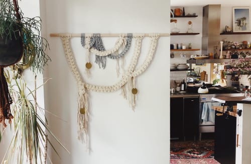 Who Loves the Sun Wall Art | Macrame Wall Hanging in Wall Hangings by Modern Macramé by Emily Katz