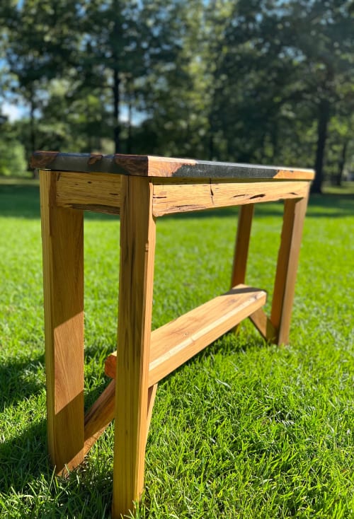Sinker cypress all wood entry table! | Console Table in Tables by Pelican State Woodworks