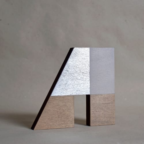 Abstract House -White/Silver No.23 | Sculptures by Susan Laughton Artist