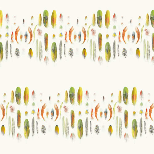 Birds Of A Feather | Wallpaper in Wall Treatments by Wallcovetings by Brenda Houston