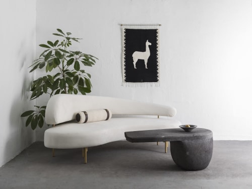 LLAMAS Handwoven Tapestry, Ébano, Set of 2 | Wall Hangings by ANDEAN