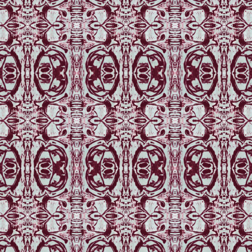 Cobra Egg, Eggplant | Linens & Bedding by Philomela Textiles & Wallpaper