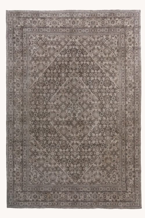 Vintage Tabriz Area Rug | Smokey | Rugs by District Loom