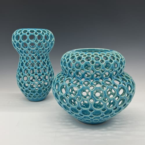 Ameliee Pierced Tabletop Sculpture, Femme Collection | Ornament in Decorative Objects by Lynne Meade