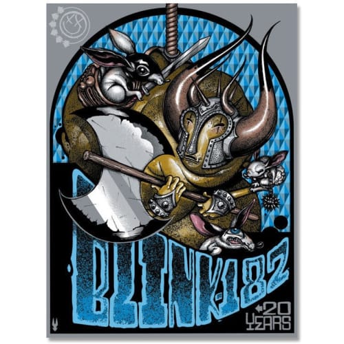 "Blink 182 - 20 Years" Screen Print | Prints by Greg "CRAOLA" Simkins