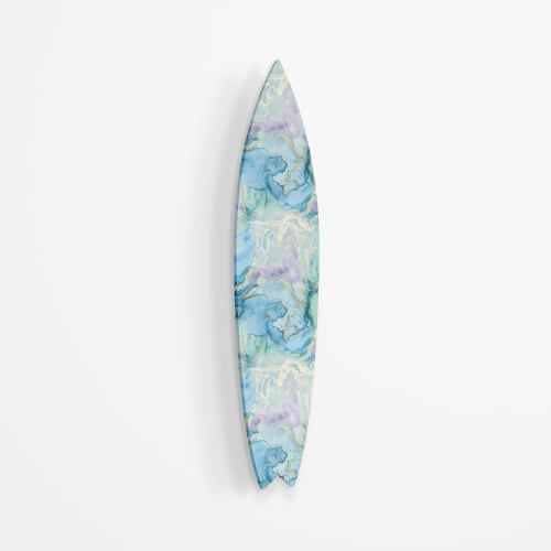 Abstract Marble Acrylic Surfboard Wall Art | Wall Hangings by uniQstiQ