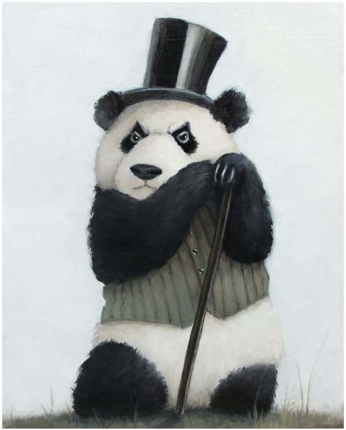 Percival the Panda print | Wall Hangings by Chavez Gallery