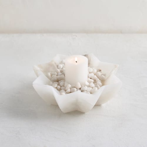 Tara Alabaster Bowl Medium | Decorative Objects by The Collective