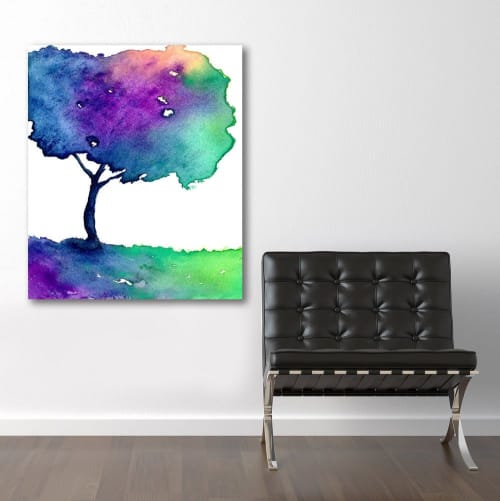 Hue Tree II | Paintings by Brazen Edwards Artist