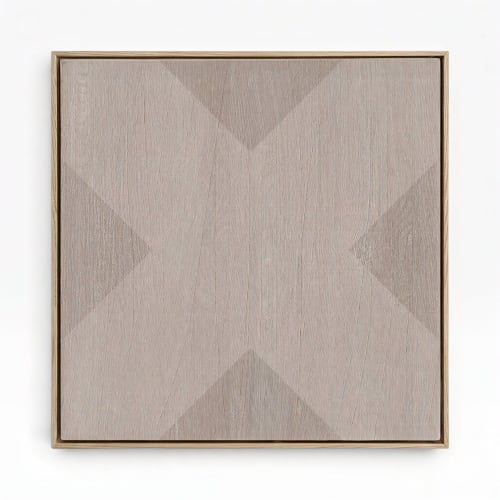 Geo X in Clay by DSCVR Art Framed Canvas Wall Art | Prints in Paintings by ArtCollectiv