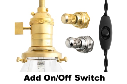 Add an On-Off Switch to your Fixture | Lighting by Peared Creation