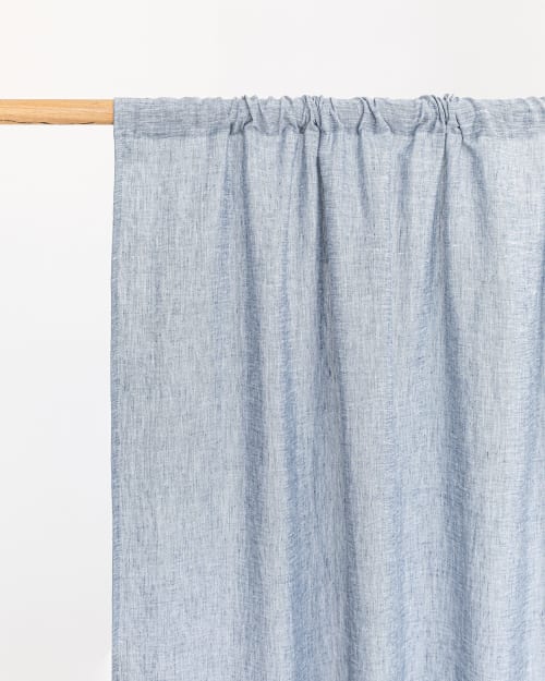 Rod Pocket Linen Curtain Panel (1 Pcs) | Curtains & Drapes by MagicLinen