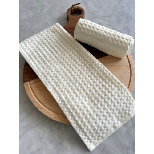 2 pc Kitchen Waffle Towel Set | Linens & Bedding by Busa Designs