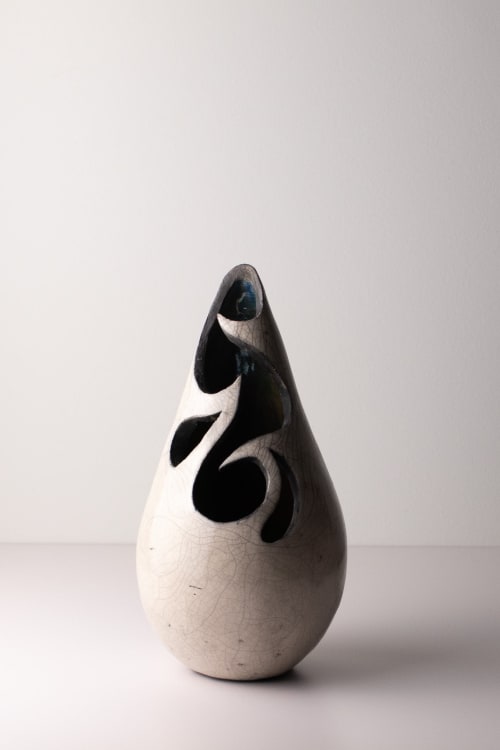 nosara vessel 4 | raku vessel | Sculptures by harlow studio