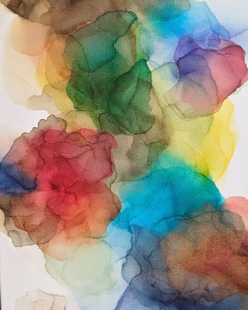 Expanding Boundaries | abstract art original | Mixed Media in Paintings by Megan Spindler