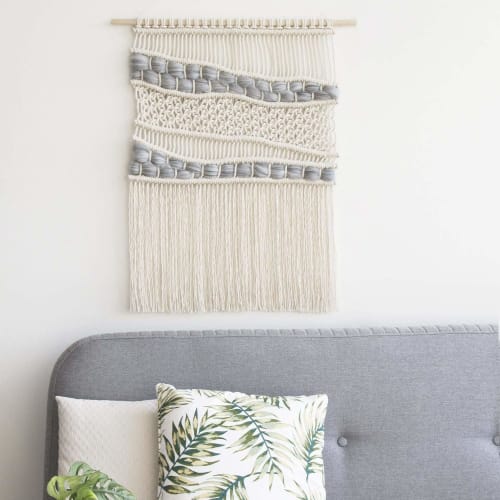 Woven Wall Hanging - ORGANIC GRAY | Wall Hangings by Rianne Aarts