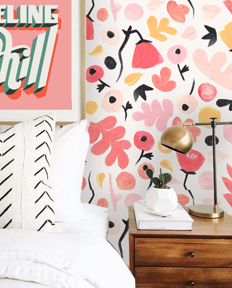 Henri Floral Removable Traditional Prepasted | Wallpaper by Samantha Santana Wallpaper & Home