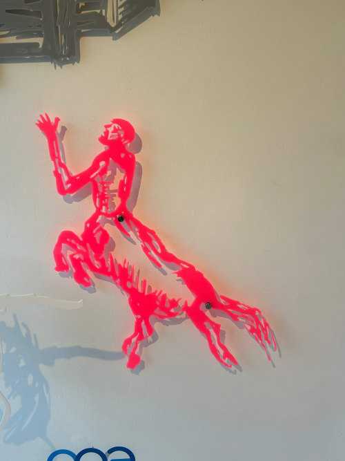Pink Centaur | Wall Sculpture in Wall Hangings by Eric Farache Artist