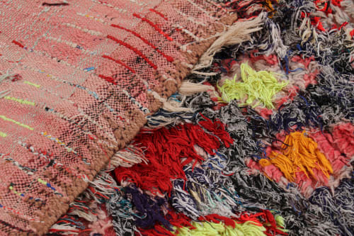 Vintage Moroccan Shag Rug with Colorful Geometric Patterns, from Rug & Kilim | Rugs by Rug and Kilim