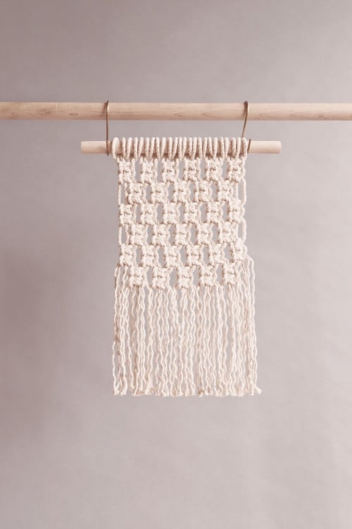 Knots Squared Wall Hanging | Macrame Wall Hanging in Wall Hangings by Modern Macramé by Emily Katz