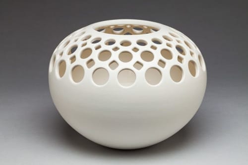 Orb Demi Lace Vase | Vases & Vessels by Lynne Meade