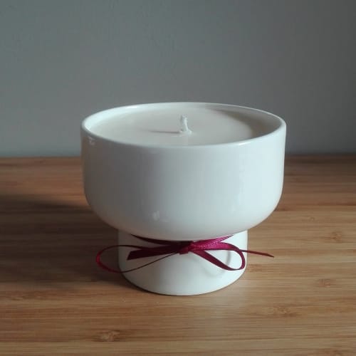 China Soya Wax Scented Candle. Scented Candle. | Lighting by Wendy Tournay Ceramics